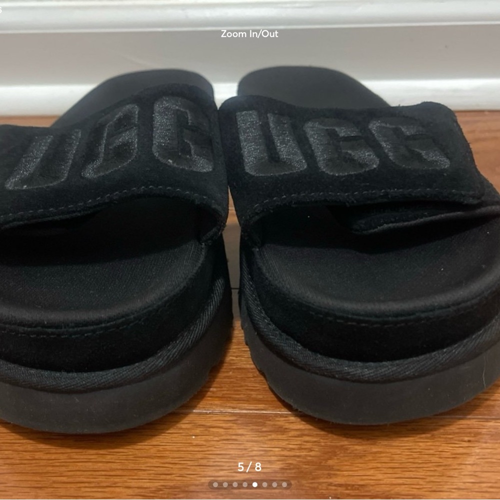 UGG Black Slide Sandals